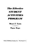 Cover of: The effective student activities program