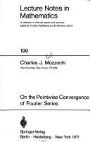 Cover of: On the pointwise convergence of Fourier series