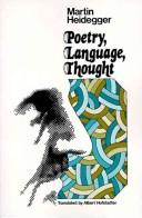 Cover of: Poetry, language, thought. by Martin Heidegger