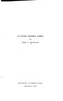 Cover of: Hiligaynon reference grammar | Elmer P. Wolfenden