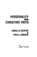 Cover of: Personality and Christian faith