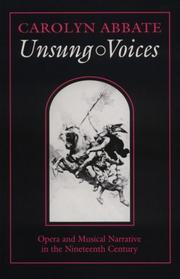 Unsung voices by Carolyn Abbate