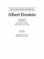 Cover of: The Collected Papers of Albert Einstein, Volume 4: The Swiss Years by Albert Einstein