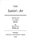 Cover of: The satirist's art.