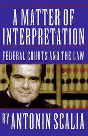 Cover of: A matter of interpretation