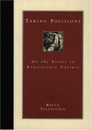 Cover of: Taking positions: on the erotic in Renaissance culture