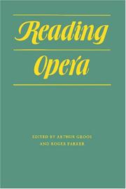 Cover of: Reading Opera