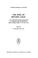 Cover of: The tradition of medieval logic and speculative grammar from Anselm to the end of the seventeenth century