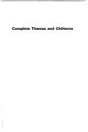 Cover of: Complete Thames and Chilterns