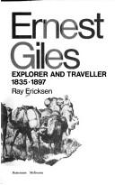Cover of: Ernest Giles by Ray Ericksen