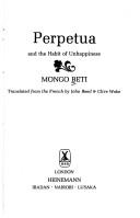 Cover of: Perpetua and the habit of unhappiness
