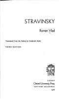 Cover of: Stravinsky.: Translated from the Italian by Frederick Fuller.