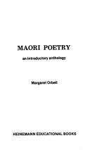 Cover of: Maori poetry: an introductory anthology