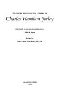 The poems and selected letters of Charles Hamilton Sorley by Charles Hamilton Sorley