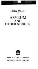 Cover of: Asylum, and other stories
