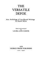 Cover of: The versatile Defoe by Daniel Defoe