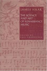 Cover of: The science and art of Renaissance music