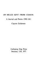 Cover of: On Mules sent from Chavin: a journal and poems
