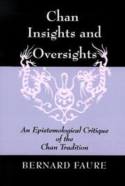 Cover of: Chan Insights and Oversights by Bernard Faure