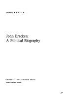 Cover of: John Bracken by John Kendle