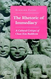Cover of: The Rhetoric of Immediacy