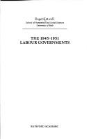 Cover of: The 1945-1951 Labour governments
