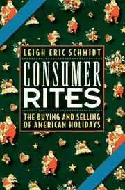 Cover of: Consumer rites by Leigh Eric Schmidt