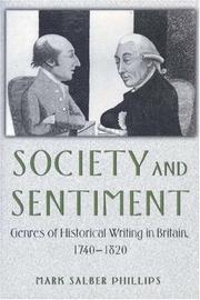 Cover of: Society and sentiment by Phillips, Mark