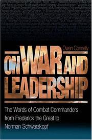 Cover of: On leadership by by Owen Connelly.