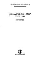 Cover of: Decadence and the 1890s | 