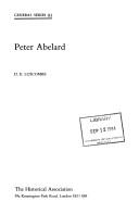 Cover of: Peter Abelard