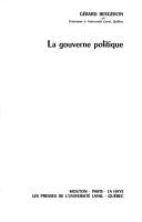 Cover of: La gouverne politique