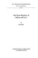 Cover of: The prose rhythm of Sallust and Livy