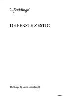 Cover of: De eerste zestig by Cornelis Buddingh'