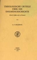 Cover of: Theologische Urteile über die Dogmengeschichte: Ritschls Einfluss auf von Harnack