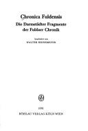 Cover of: Chronica Fuldensis by bearb. von Walter Heinemeyer.