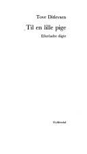 Cover of: Til en lille pige: efterladte digte