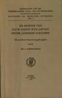 Cover of: De dichter van Bauw-heers wel-leven: Pieter Janssoon Schaghen : een oud literair-historisch vraagstuk opgelost