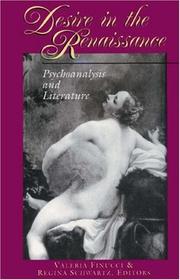 Cover of: Desire in the Renaissance: psychoanalysis and literature