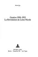 Genève 1930-1933 by Michel Rey