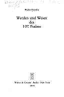 Cover of: Werden und Wesen des 107. Psalms by Walter Beyerlin