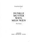 Cover of: Dunkle Mutter Wien, mein Wien by Friedrich Heer