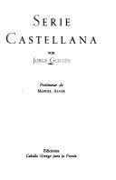 Serie castellana by Jorge Guillén