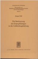 Cover of: Die Bestimmung des Ersatzpflichtigen in der Gefährdungshaftung by Jürgen Hess