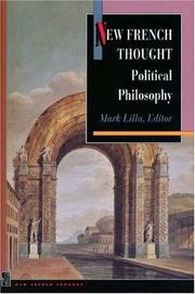 Cover of: New French thought by Mark Lilla, editor.