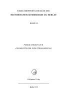Cover of: Juden und "Franzosen" in der Wirtschaft des Raumes Berlin-Brandenburg zur Zeit des Merkantilismus