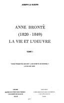 Anne Brontë (1820-1849) by Joseph Le Guern