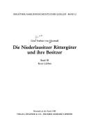 Cover of: Die Niederlausitzer Rittergüter und ihre Besitzer