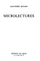 Cover of: Microlectures by Jean-Pierre Richard