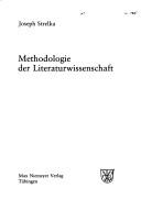 Cover of: Methodologie der Literaturwissenschaft by Joseph Strelka